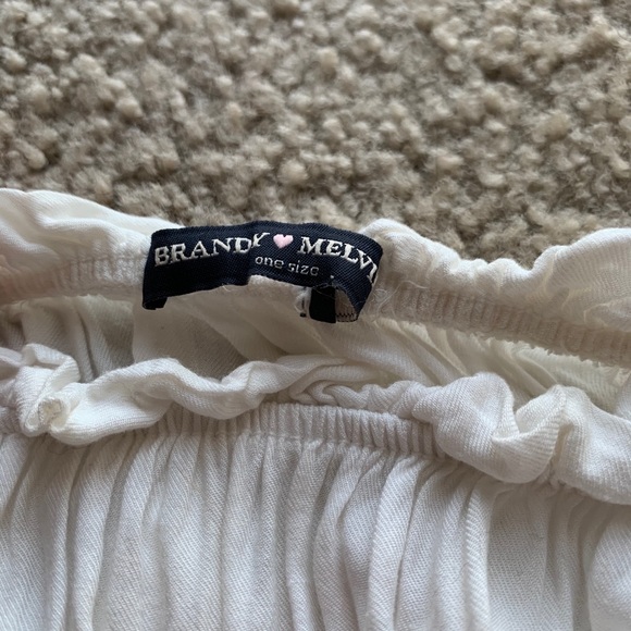 Brandy off shoulder white Gabriella romper - Picture 5 of 5